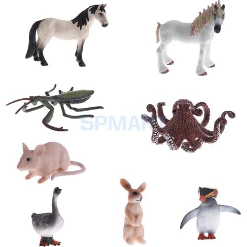 Mini Plastic Simulation Animal Model Toy Action Figure Figurine Children Kids Educational Toys Collectables Chrismas Gifts Decor