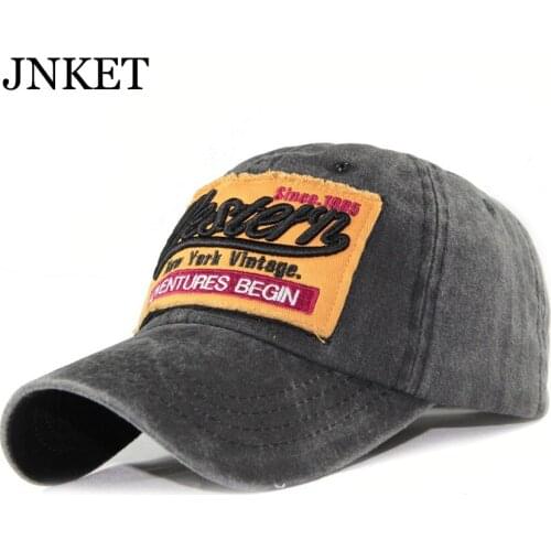 JNKET New Fashion Unisex Embroidery Baseball Cap Washed Fabric Baseball Hat Outdoor Sport Cap Adjustable Snapbacks Hats Gorras