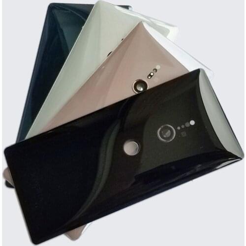 Original Glass For Sony Xperia XZ2 H8216 H8266 H8276 H8296 Battery Back Cover Rear Door back case Housing Case With Camera lens