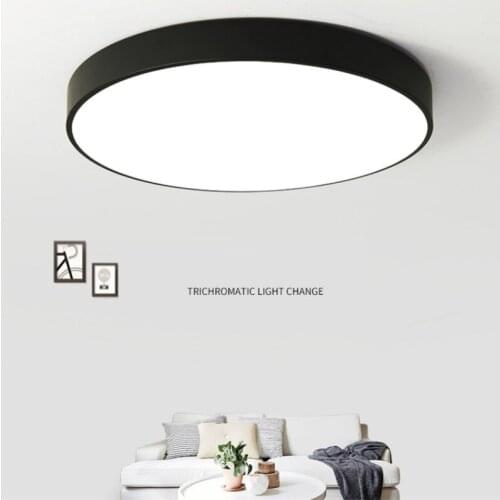 Simple Indoor Lighting Ceiling Light LED Lamp Remote Control Round Multiple Specifications Acrylic Easy To Install Living Room