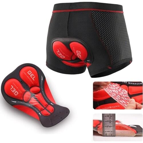 Shockproof 5D Gel Pad Cycling Shorts Unisex MTB Mountain Bicycle Road Bike Comfortable Underwear Quick Dry Riding Underpants