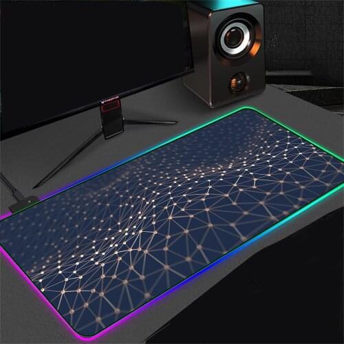 Network RGB LED Mouse Pad XXL Gamers Table Gamers Decorative Accessories, Used for Computer Game Backlight Pad High Quality