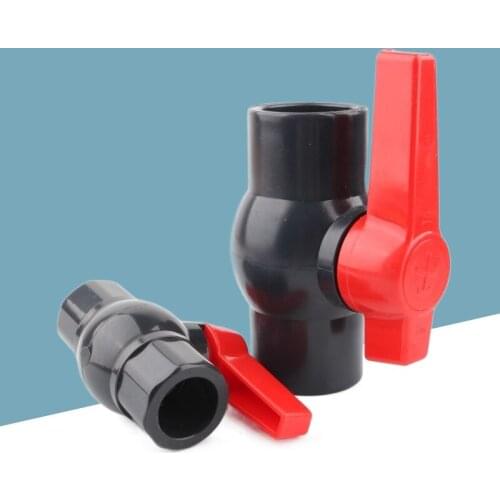 1pc PVC Ball Valve 20/25/32/40/50mm Pipe Valve Garden Irrigation Aquarium Fish Tank Tube Water Pipe Control Vlave