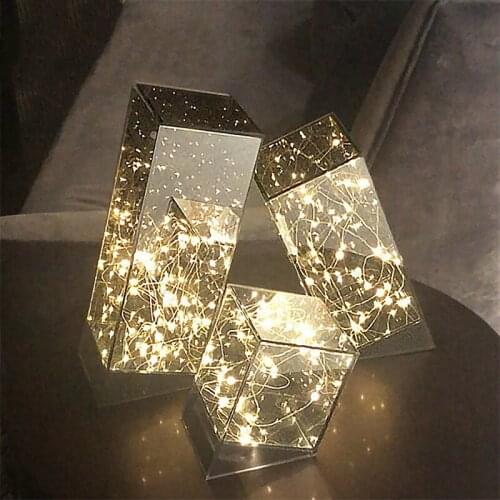 Modern minimalist creative glass cover ornament Nordic light luxury living room window model room tabletop home soft decoration