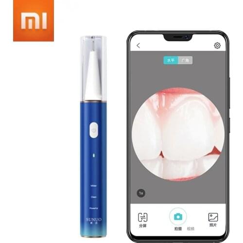 Xiaomi Sunuo Smart Visual Ultrasonic Dental Scaler T11pro Calculus Removal HD Endoscope Efficiently Cleans Teeth Works With App
