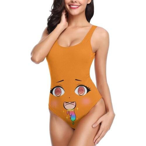 Women 2021 sexy Bikinis Cartoon Expression (6) Women Swimsuit One Piece womens top eye Beach wear For Women