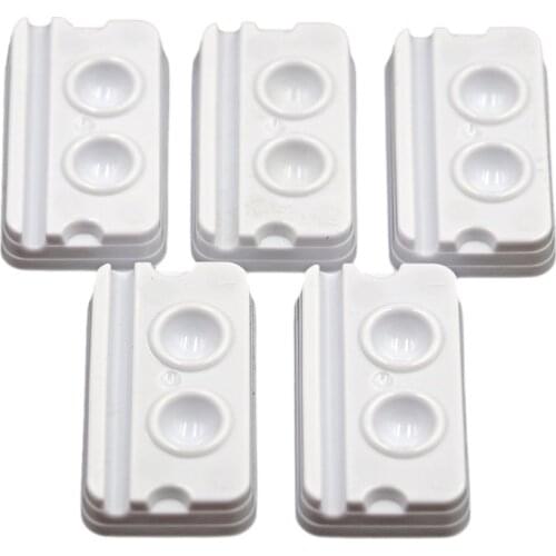 100pcs Dental lab 2 Slot plastic Palette Watering Plate mixing plate stain powder mixing tool For Dental Lab Free shipping