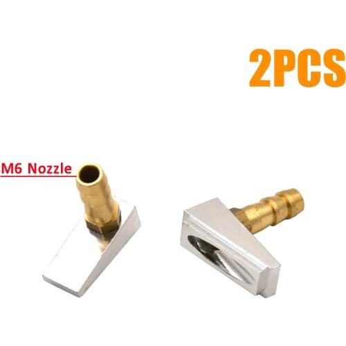 2PCS RC Ship Bottom Water Inlet Wiper Water Pick Up M6 Nozzle Nipples Spare Parts for RC Boat with Full Immersion Rudder