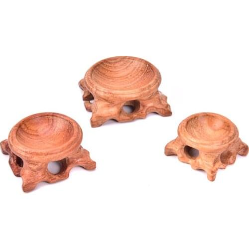 30mm 40mm 50mm Wooden Display Stand Base For Crystal Ball Glass Globe Lensball Magic Sphere Gift Holder