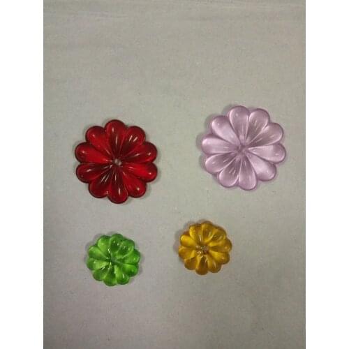 50pcs/Lot 40mm Mixed Color Crystal Chandelier Beads Glass Rosette Flower Beads Crystal Curtain Beads Glass Chandelier Beads