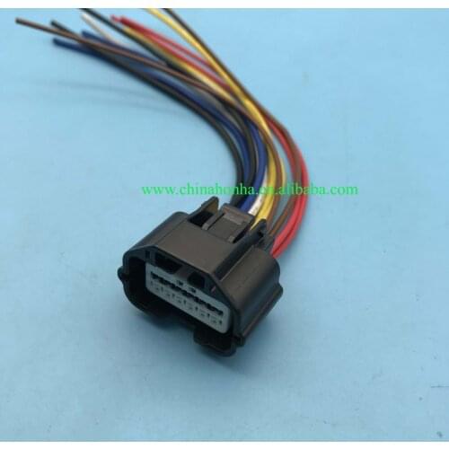 Free shipping 2/5/10pcs 12 pin 7283-8854-30 car front and rear bar reversing radar electric eye female connector harness