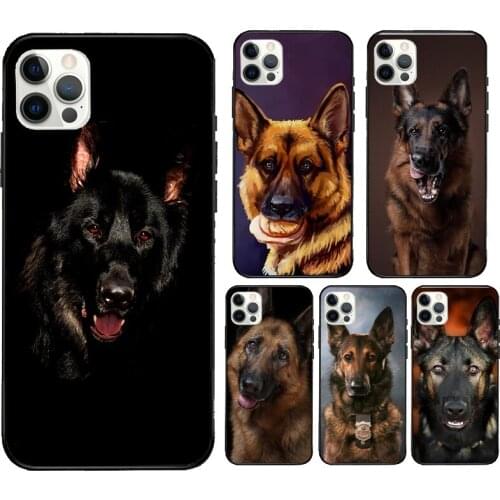 German Shepherd Dog Case For iPhone 12 mini 11 Pro Max X XR XS MAX SE 2020 5S 6S 7 8 Plus Back Cover Shell