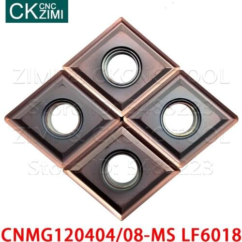 CNMG120404-MS LF6018 CNMG120408-MS LF6018 Carbide Insert External Turning Tools CNC Cutting lathe tools CNMG for stainless steel
