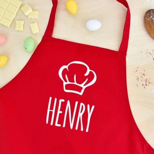 60x70cm Personalized Name Aprons Kitchen Accessory Custom Cooking Uniform Unique Birthday Gifts Party DIY Personalized Aprons
