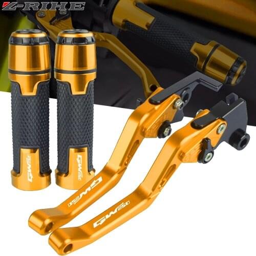 GW250 LOGO Motorcycle Adjustable Brake Clutch Lever Handle Hand Grips For Suzuki GW 250 INAZUMA 2012-2018 2017 2016 2015 2014