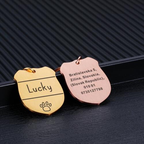 Personalized Dog Tag Collar Accessories Name Phone Adress Engraved ID Tags For Dog Puppy Collar Anti-Lost Pet Nameplate Pendant