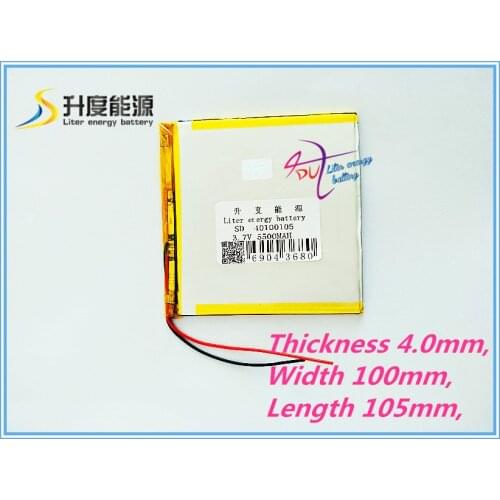 Best battery brand 1PCS 40100105 3.7V 5500mAh Battery Tablet PC tablet generic brand of rechargeable lithium polym
