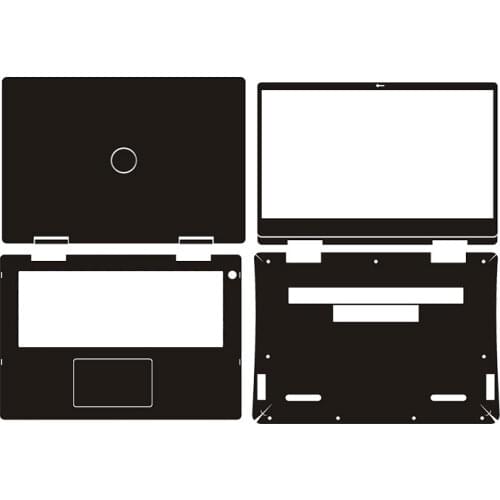KH Laptop Sticker Skin Decal Carbon fiber Cover Protector for Dell inspiron 5482 5491 2-in-1 14"