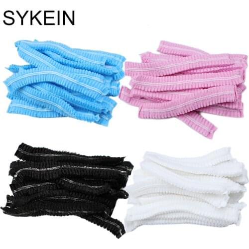 Eyelash Grafting Disposable Nonwoven Hats Shower Caps Elastic Bouffant Hats Makeup Hair Net Caps for DIY Hair Salon Beauty