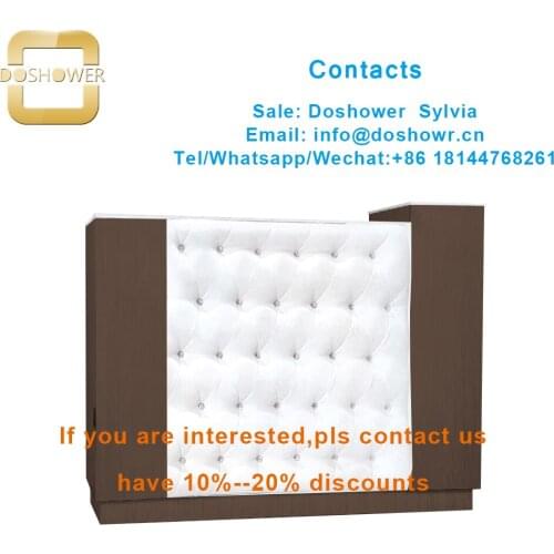 Office reception table design with reception counter table for reception desk salon