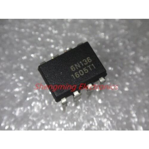 50pcs 6N136 optocoupler DIP-8