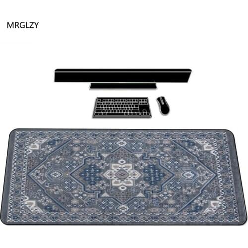 Persian Mini Carpet Pad Gaming Desktop Notebook Computer Rubber Mouse Pad Large Mouse Pad 400X900MM Keyboard Pad