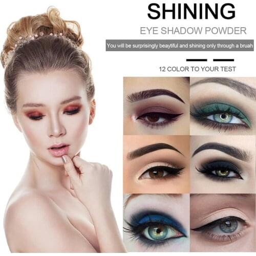 PHOERA 24colors DIY Eyeshadow Matte Pearl Glitter Smokey Eye Makeup Pigment Longlasting Eyeshadow Cosmetic Maquillaje TSLM1