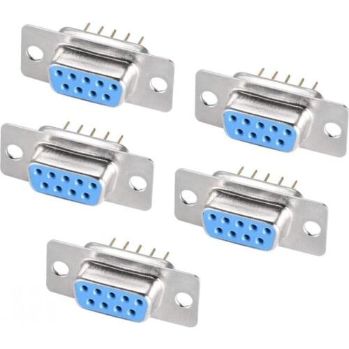 100pcs DB9 DB15 DB25 DB37 /9/15/25/37 Pin Straight 180 Degree Male Female Plug D-sub PCB Mounting Connector DP9 DP15 DP25 DP37