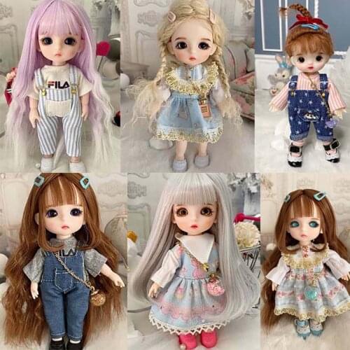 16cm BJD Doll With Clothes Suit Full Set 1/8 BJD Princess Toys DIY Handmade Beauty Toy Girls Cute Gift Childrens Toys Girl