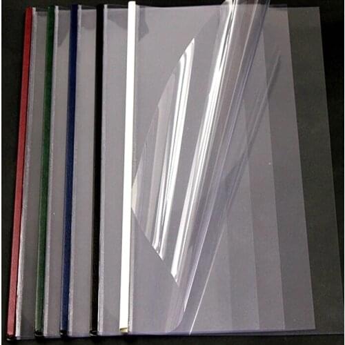 5PCS/LOT Deli A4 21-50mm(176-495pages) Steel spine thermal binding covers steel crystal cover matte cover book binding covers