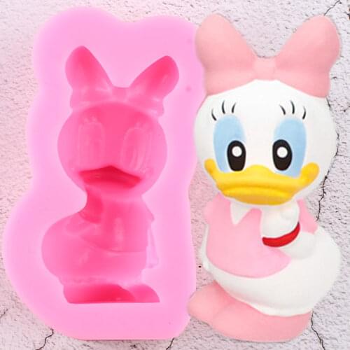 Disney Donald Duck Bows Silicone Molds Soap Resin Mold Chocolate Fondant Cake Decorating Tools Aromatherapy Candle Plaster Mould