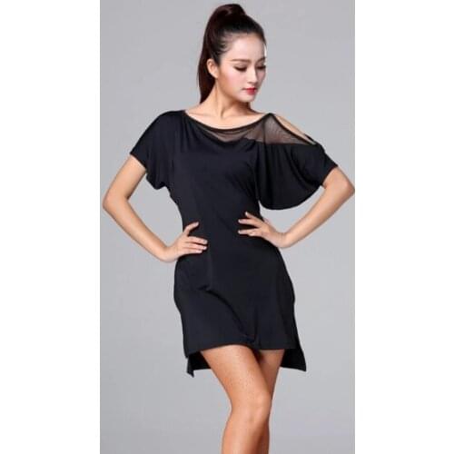 Latin Dance Dress Summer Short Sleeve Women Training Performance Wear Practice Clothes Ballroom Costumes