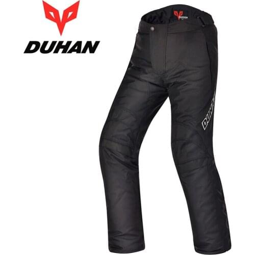 2017 Winter New DUHAN cross-country Motorcycle pants windproof warm motorbike pant trousers with cotton lining knee have protect