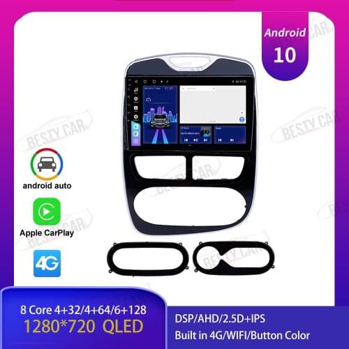 10.1'' Android 10.0 Car multimedia Player Stereo Radio for Renault Clio 4 BH98 KH98 2012 - 2016 GPS Navigation Bluetooth DSP IPS