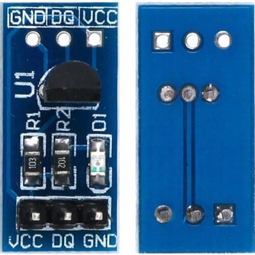 2PCS Onboard DS18B20 Chip Temperature Measurement Module Temperature Sensor Module Onboard Power Indicator