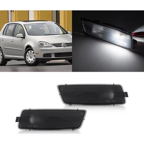 2x Smoked Lens OEM Side Marker Lights For VW MK5 Golf/ GTI Rabbit 06-09 Jetta 05-10 R32 08 MK6 Golf TDI 10-14
