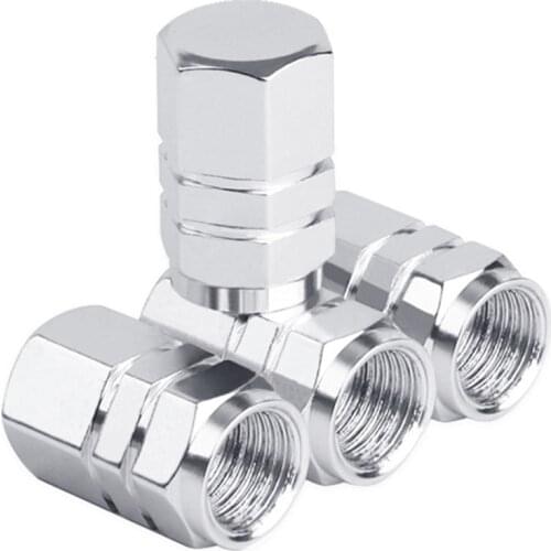 4pcs Car Tire Valve Stem caps Bolt-in Aluminum Theftproof valve caps Car Wheel Tires Valves Tyre Stem Air Caps