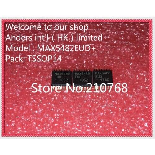 50pcs/lot MAX5482EUD+T MAX5482EUD+ MAX5482EUD MAX5482 IC DGTL POT 10BIT NV 14-TSSOP