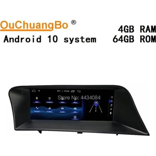 Ouchuangbo 10.25 inch car gps recorder stereo for Lexus RX 200T RX200 RX200t 450H 2009-2014 support 8 core 4G 4+64 android 10 OS