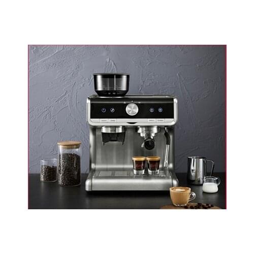 New Barsetto espresso machine household milk froth commercial semi-automatic coffee machine grinding one integration