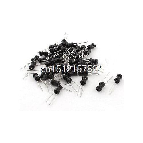 50Pcs 100uH 300mA Through Hole Radial Coil Choke Inductor 4mm x 6mm