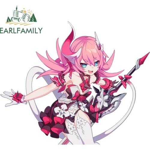 EARLFAMILY 13cm x 10.8cm for Valkyrie Honkai Impact 3 Car Stickers Creative Graphics Vinyl Car Wrap Decals Surfboard Decoration