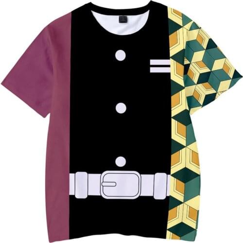 Anime T Shirt Demon Slayer T shirt Tops Vogue Casual Summer Tee Top