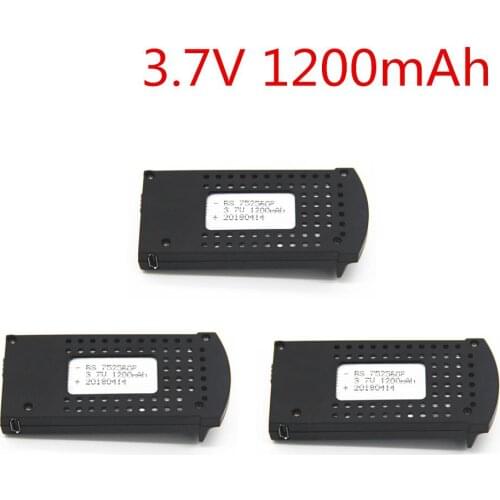 Hobby Hub Updated 3.7V 1200mAh Li-po Rechargeable Battery for DM107S SG700 S169 RC Quadcopter Drone