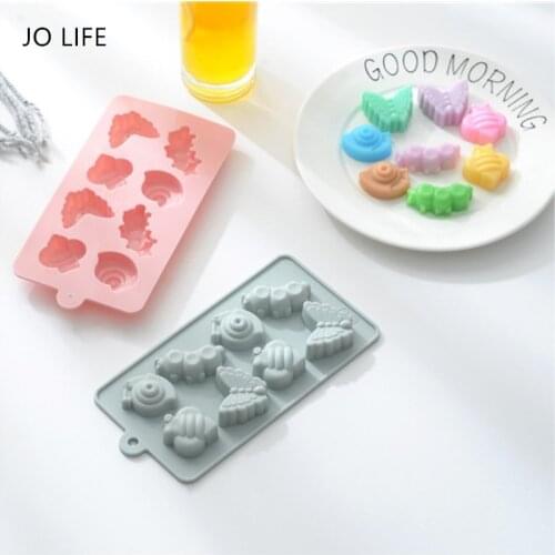 JO LIFE Cartoon Butterfly Insects Cake Decoration Tool Snails Cake Mold Fondant Chocolate Mold