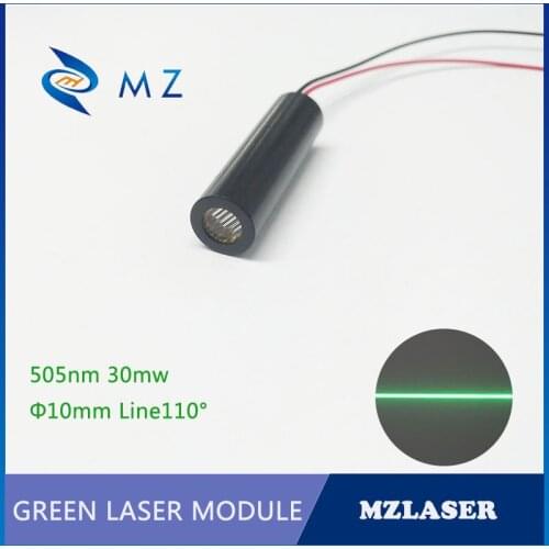 Green line laser 505nm30mw divergence angle 110degree industrial grade ACC drive circuit laser module