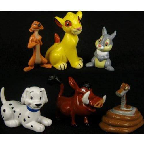 PVC mini the lionkking figure hand-done Set Toy Playset/Cake Topper Figurines of 6pcs/set