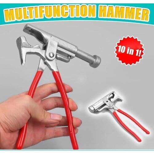 Multi-Function Hammer Steel Magic Tool Screwdriver Electrical Nail Gun Pipe Pliers Wrench Clamps Pincers