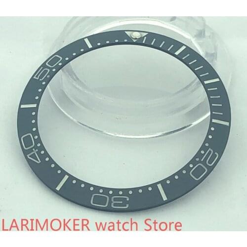 Brand high quality 38mm pearl rotating luminous watch bezel Sea blue suitable for self-winding 40mm case men watch