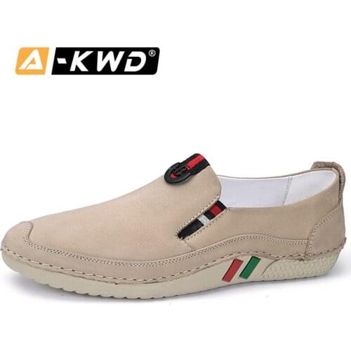 Autumn Genuine Leather Men Casual Shoes 2020 Brand Mens Loafers Moccasins Breathable Slip on Black Driving Shoes Big Size 45